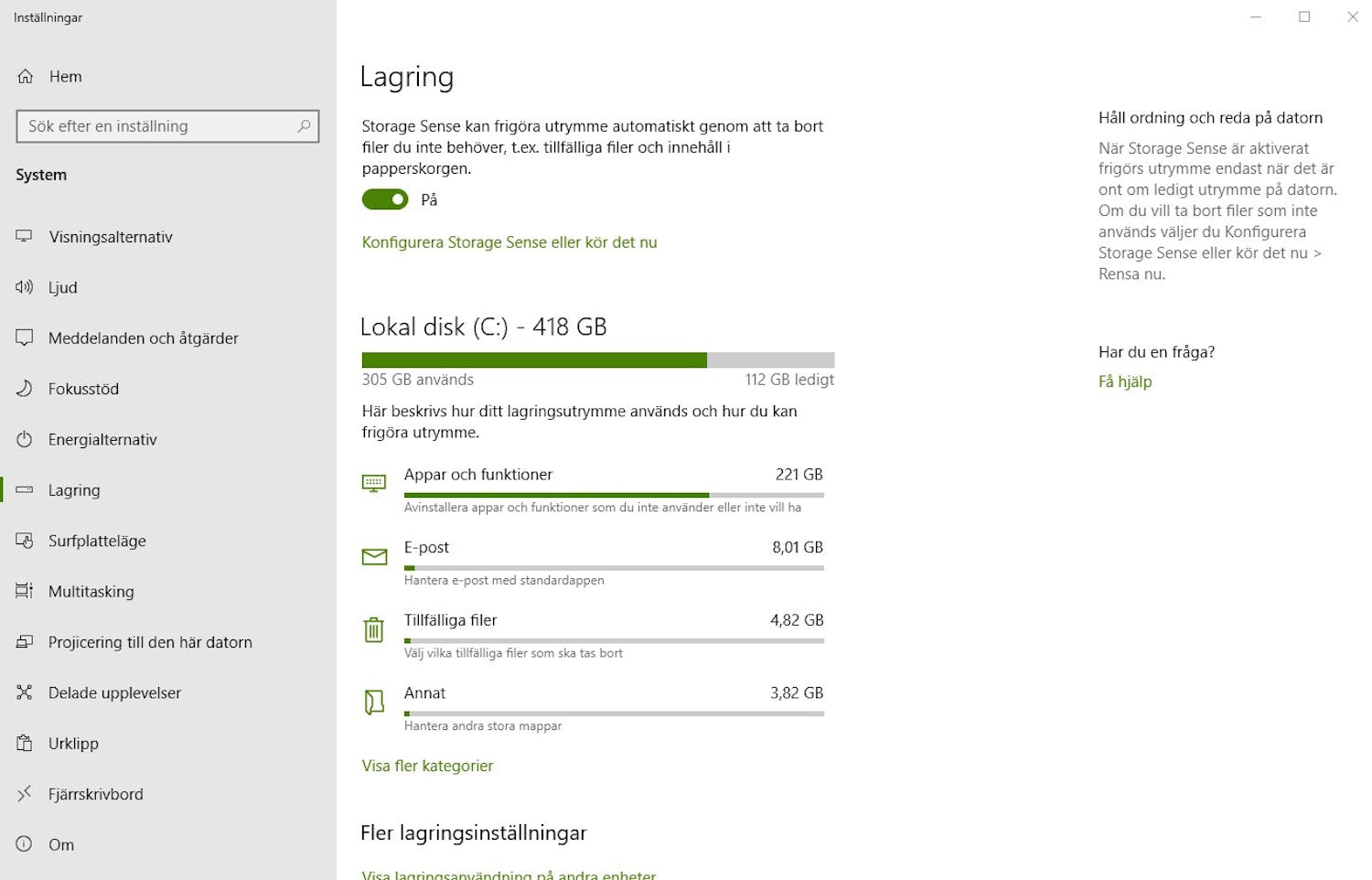 Ta bort tillfälliga filer i Windows